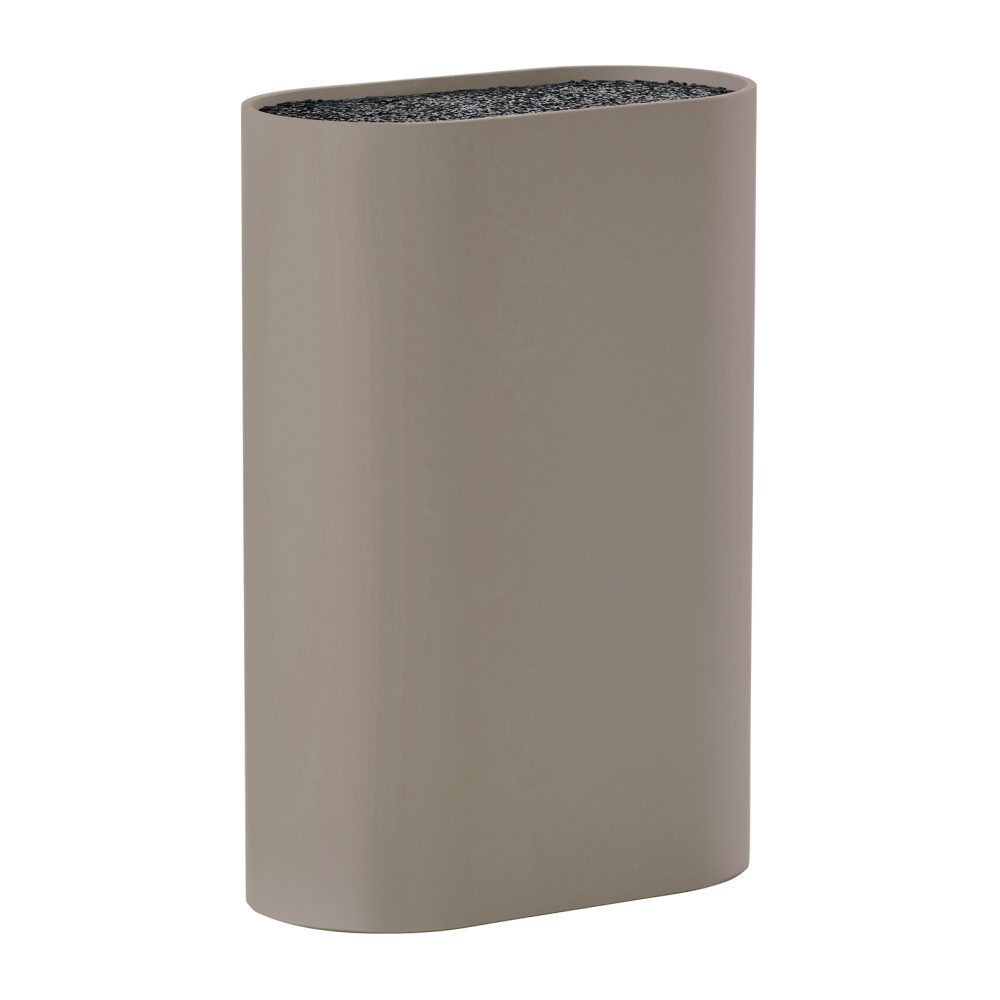 Singles knivblock 24 cm, Taupe