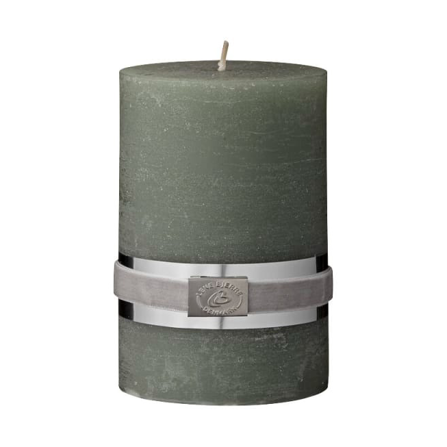 Rustic blockljus Ø4,5 cm, 6 cm, Grön