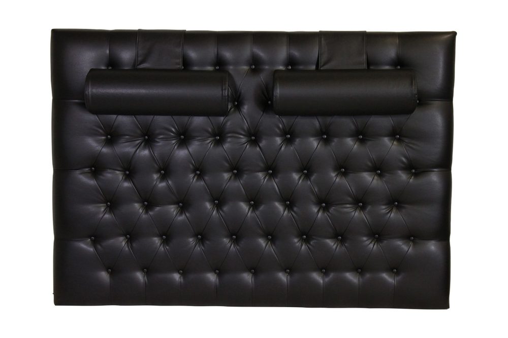 Vintage Sänggavel 210 cm Läder