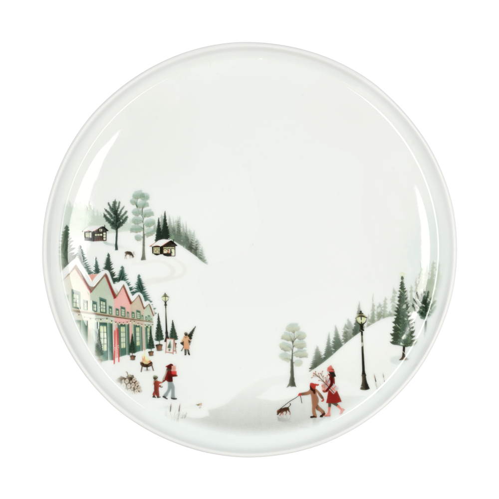 Vinter tallrik Ø26 cm, Vit