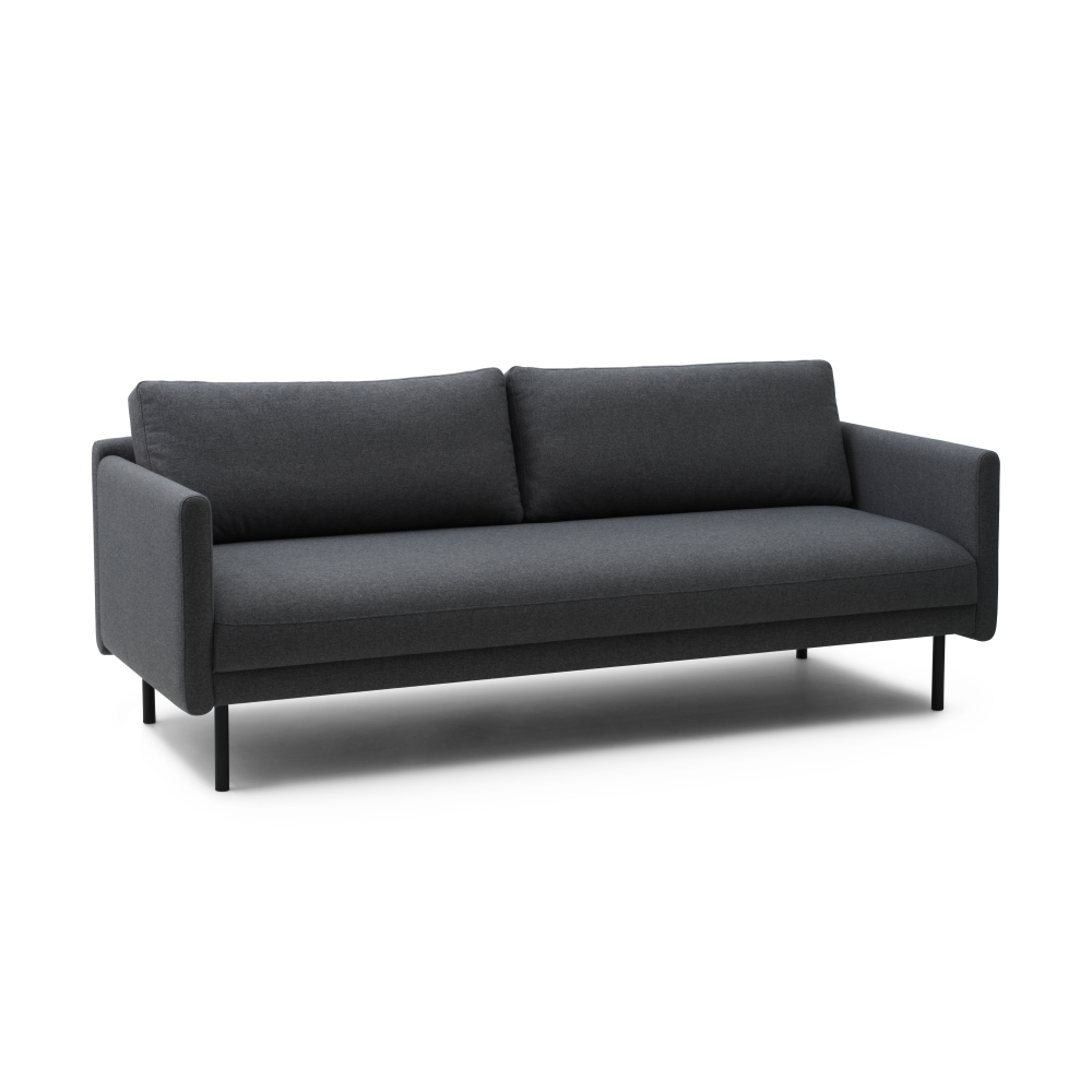 Rar 3-sits soffa, Re-Born dark grey