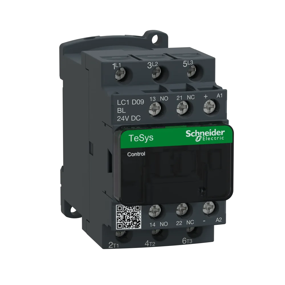Schneider Electric LC1D32BL Kontaktor lågförbrukande, 9-38 A, DC manöver 32A, 15 kW, 24V DC