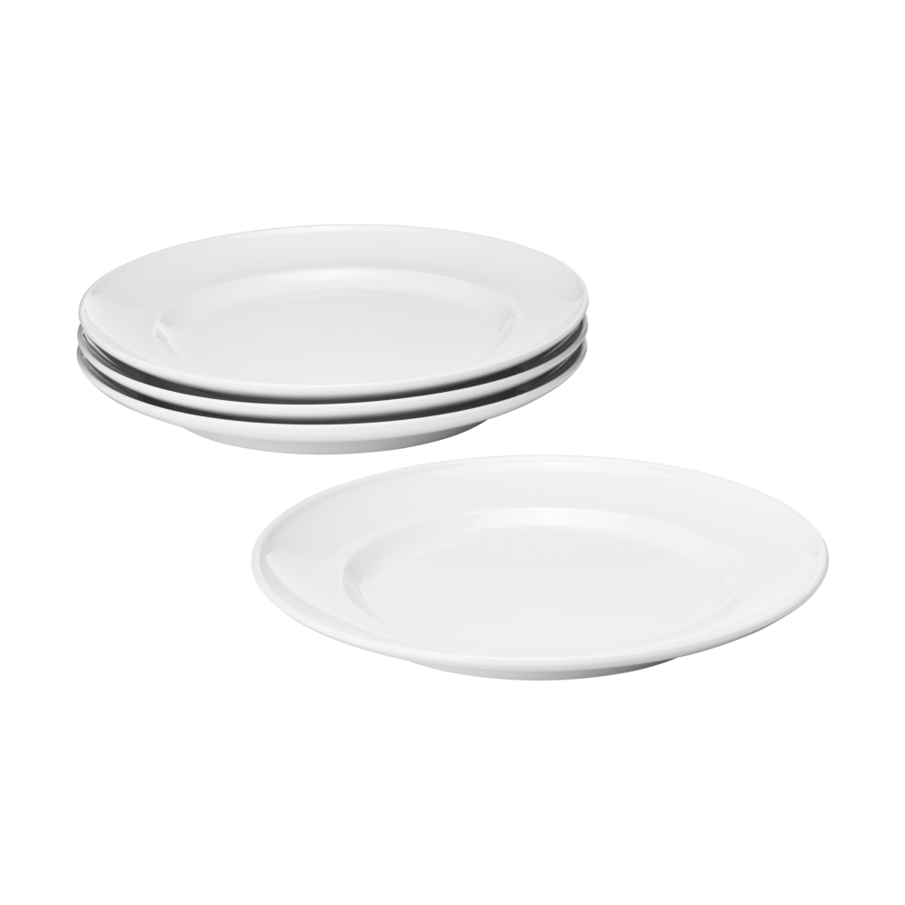 Koppel lunchtallrik Ø22 cm 4-pack, Vit