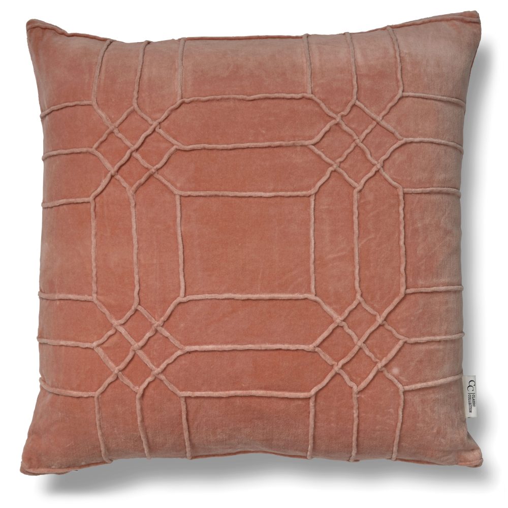 Delhi kuddfodral 50x50 cm, Dusty coral