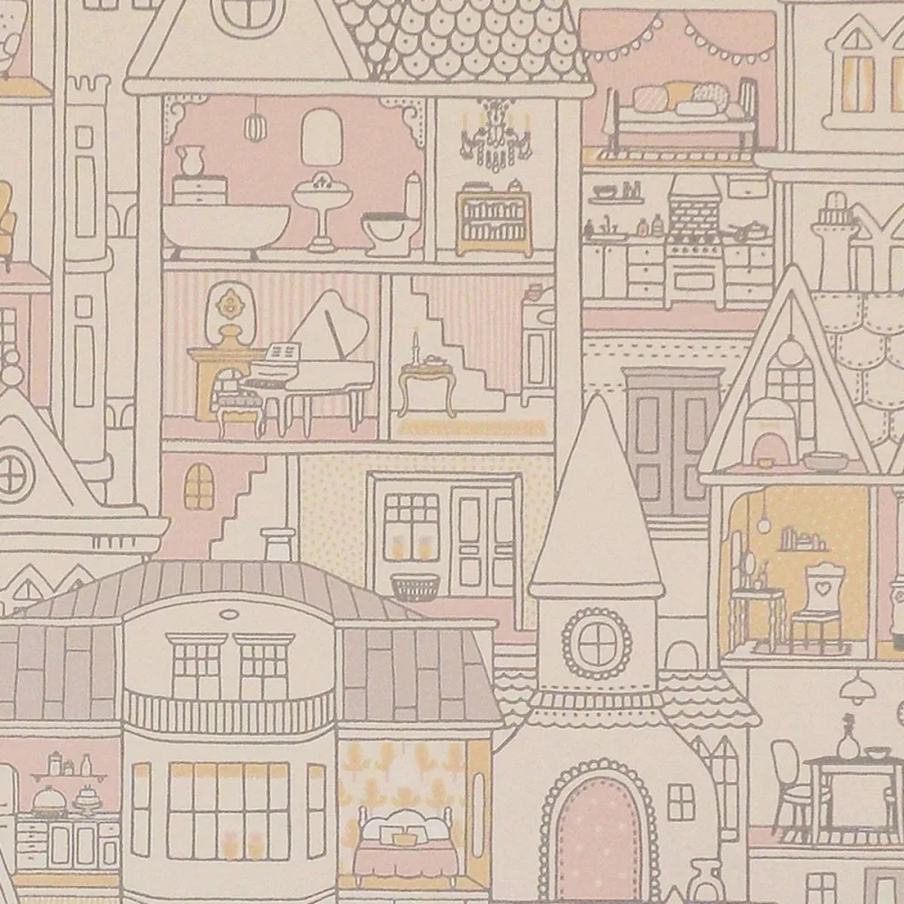 Poetry Dollhouse 147-01 Vit Tapet | Stuvbutiken