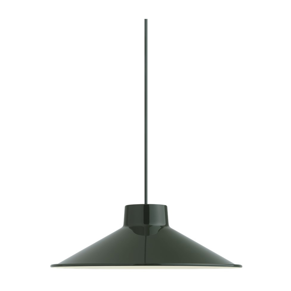 Top taklampa Ø36 cm, Mörkgrön