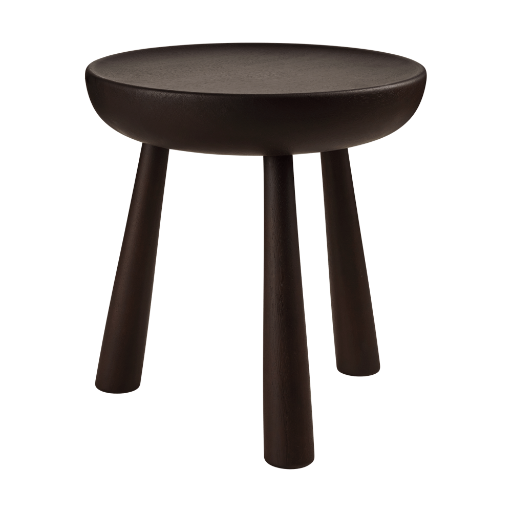 Totto pall, Dark stained laquered sapelli, Ø31x32,6 cm