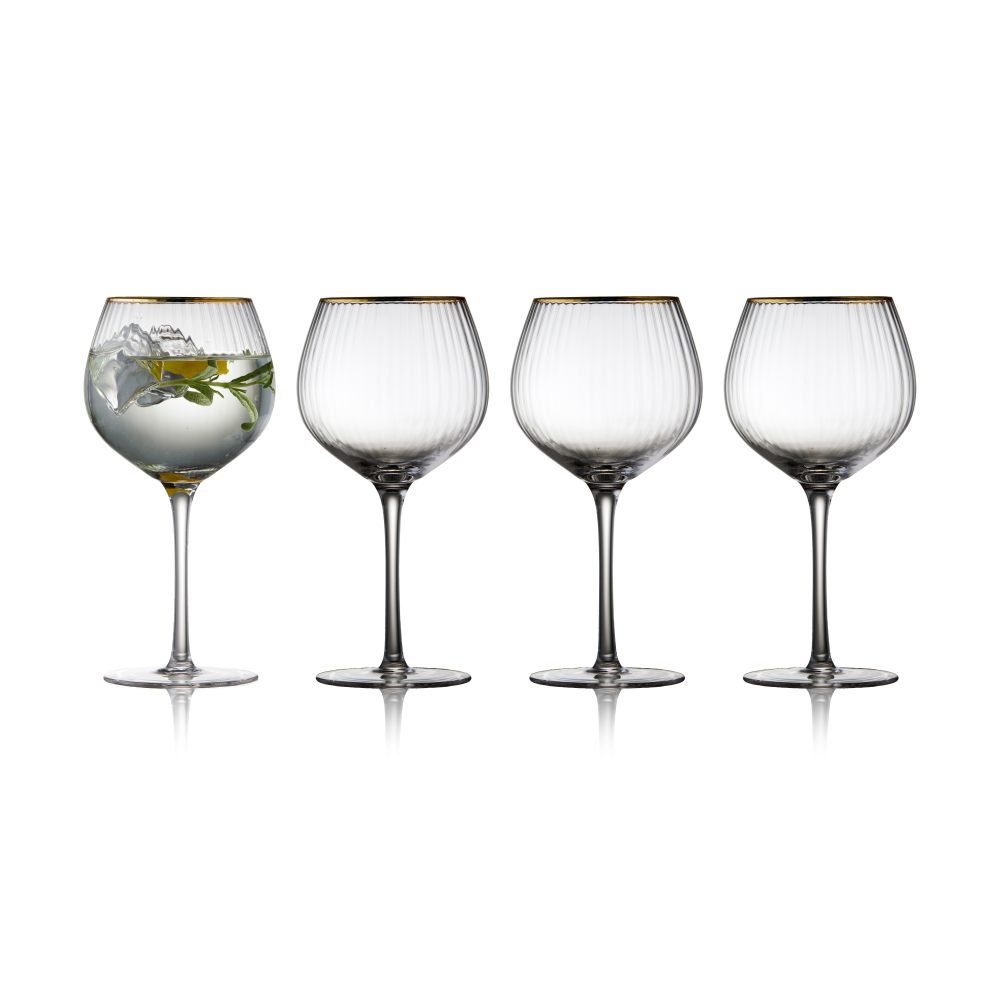 Palermo Gold gin & tonicglas 65 cl 4-pack, Klar-guld