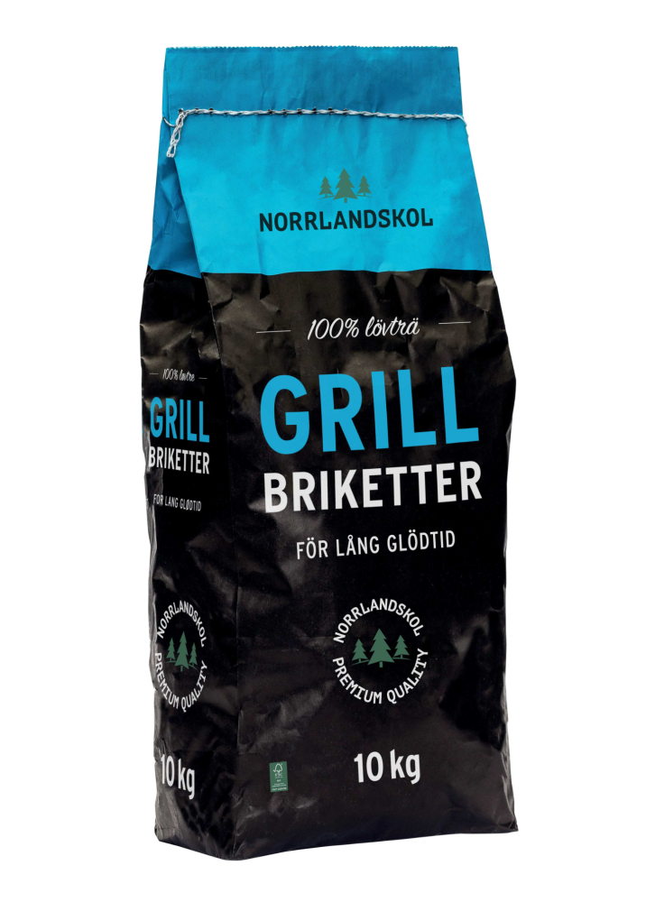 GRILLBRIKETTER NORRLANDSKOL 10KG