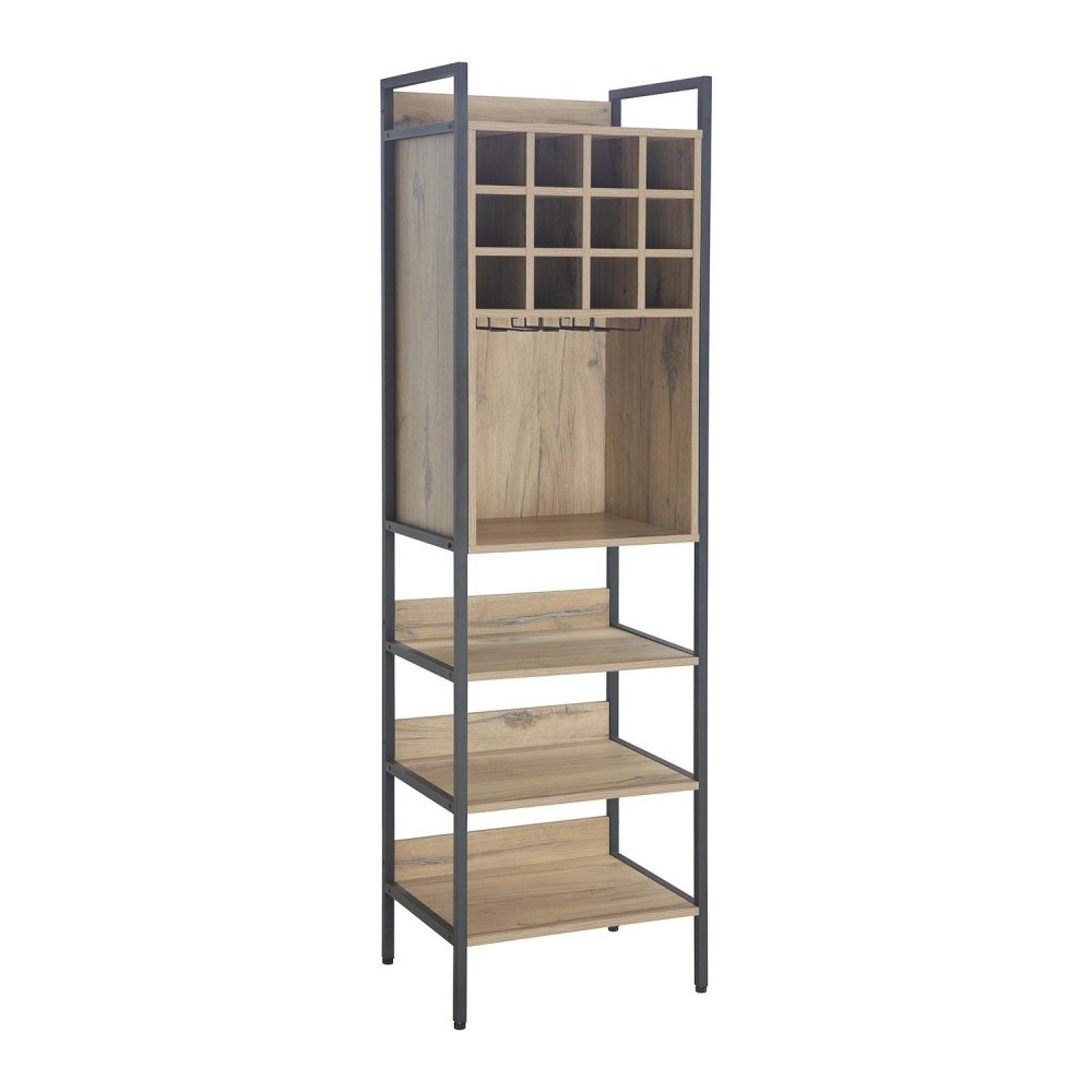 Vinställ Bjeldor Rustic melamin 52x40x180 cm