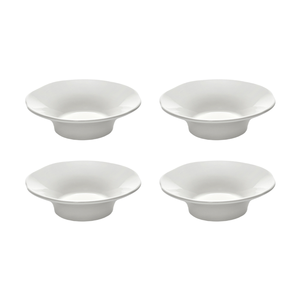 Silhouette djup sidotallrik S Ø10,5 cm 4-pack, White