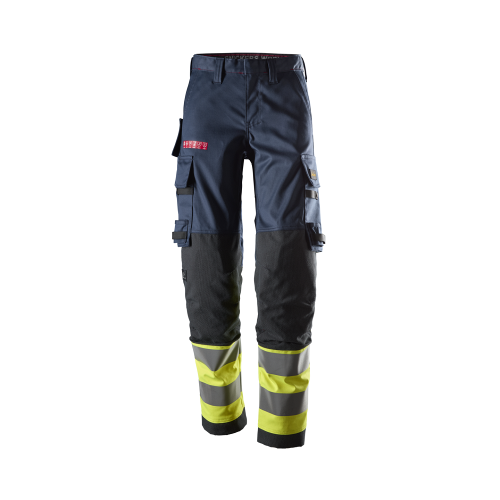 STRETCHBYXA DAM PW HV KL1 MARIN/VARSEL GUL STL 34