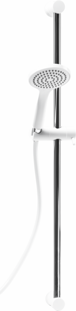 DUSCHSET GELIA AQUALINE VIT 1SPRAY, SLANG MAX C/C 760MM 1,75M