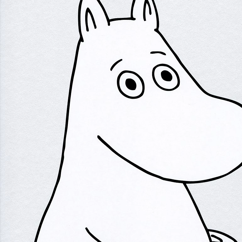 Moomin 2017 5181-4 Vit Tapet | Stuvbutiken