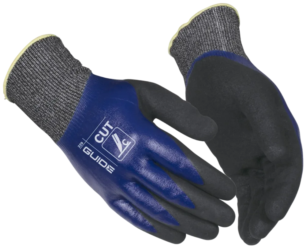 Guide Gloves 329 Handske nitril, heldoppad, skärskydd 11