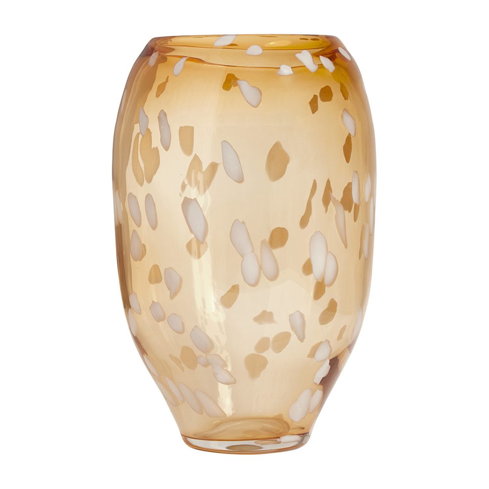 Jali vas large 35 cm, Amber (orange)