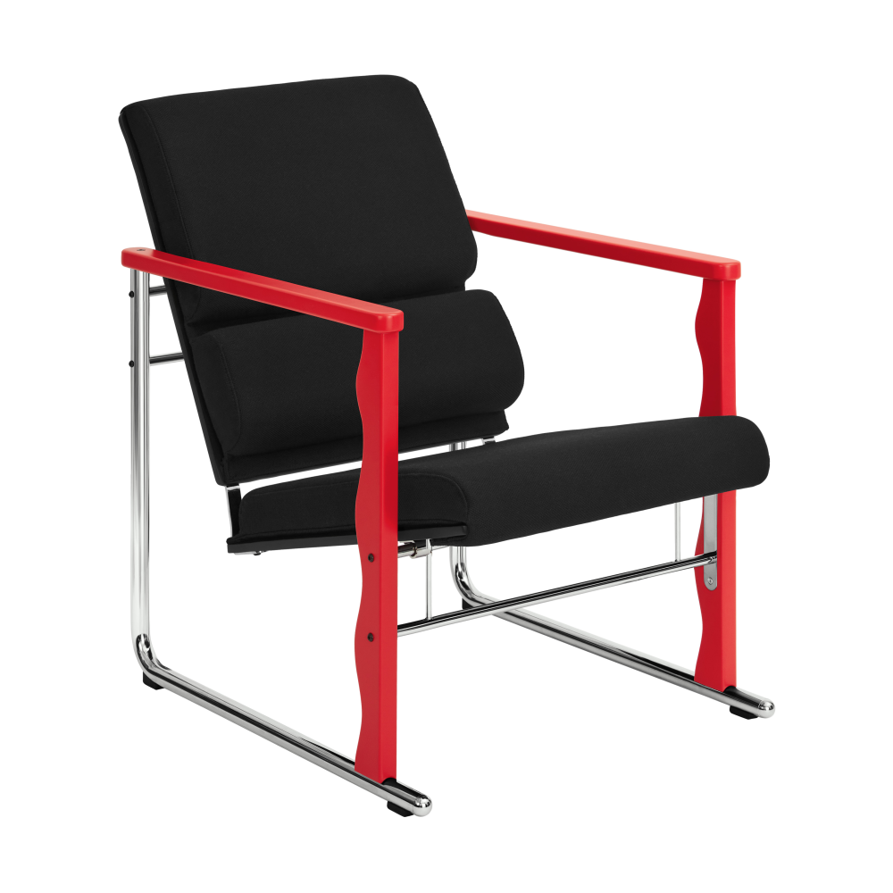 Experiment 503 loungefåtölj, Red-black