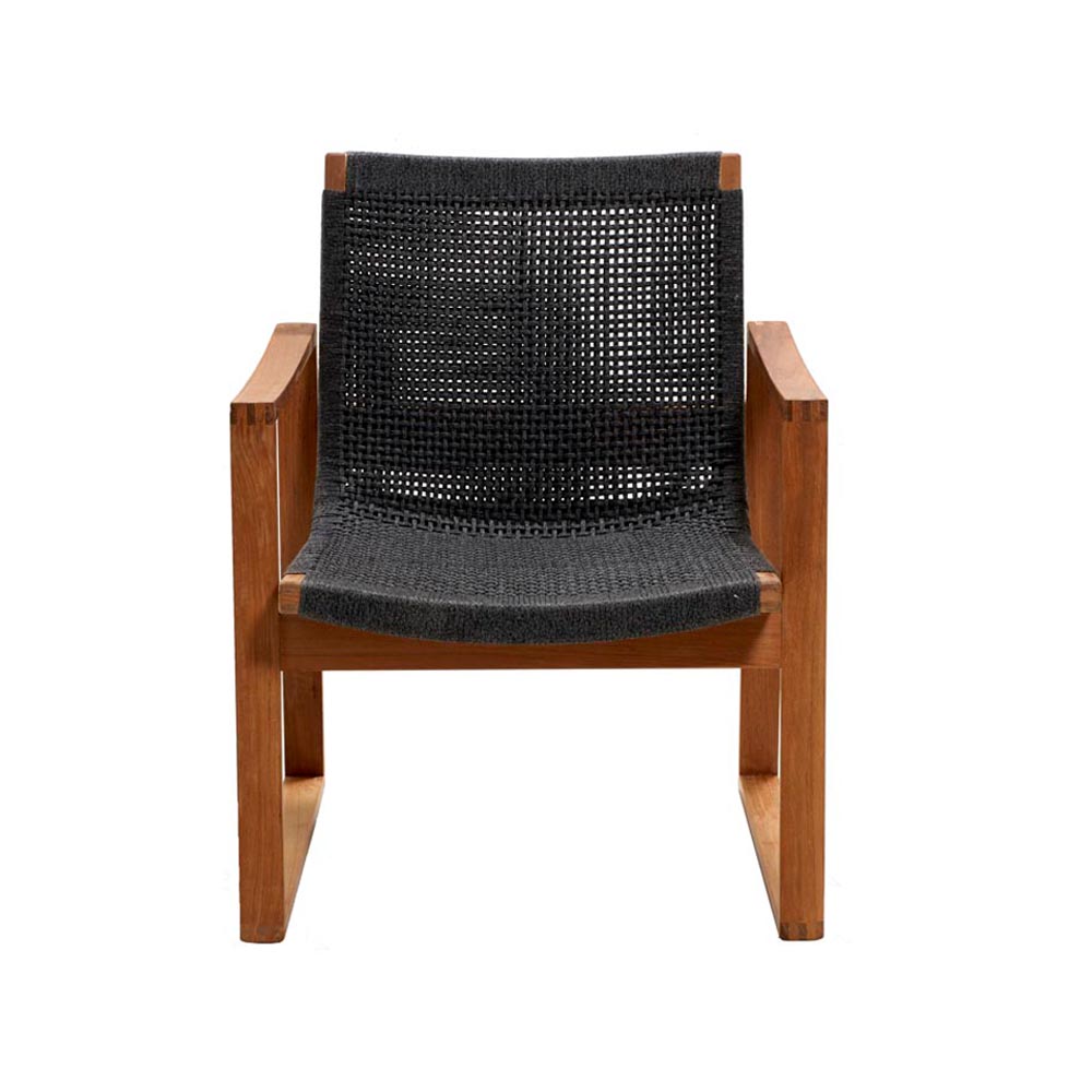 Endless loungefåtölj, Dark grey, teakstativ