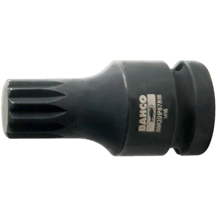 Bahco BBR201P67816 Kraftbitshylsa 1/2", för XZN-skruv M16 x 78 mm