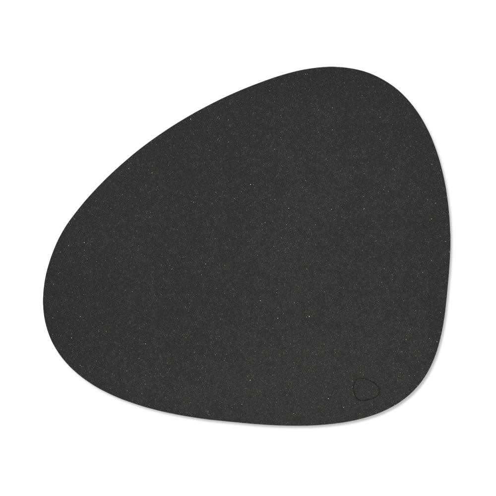 Core bordstablett curve L, Flecked anthracite