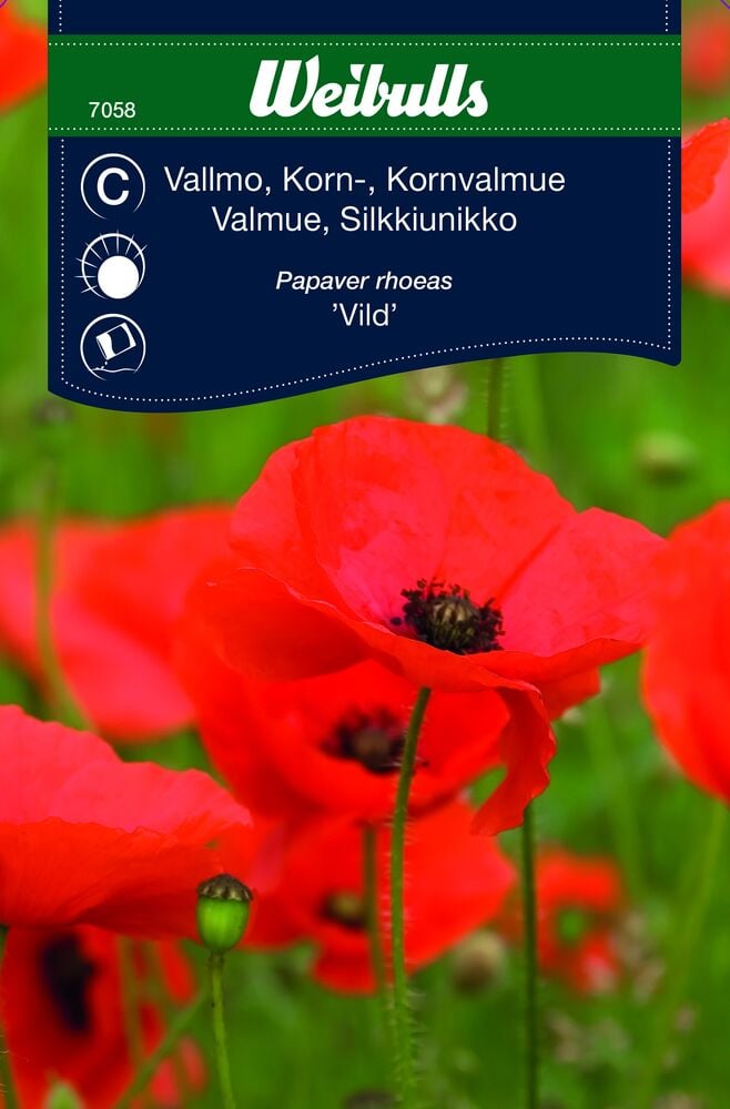 Fröpåse Weibulls Klassisk, röd vallmo
