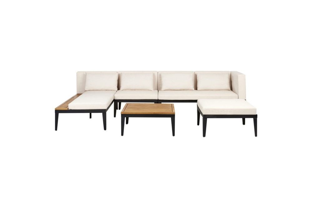 Loungegrupp med fotpall Bracciano 4-Sits