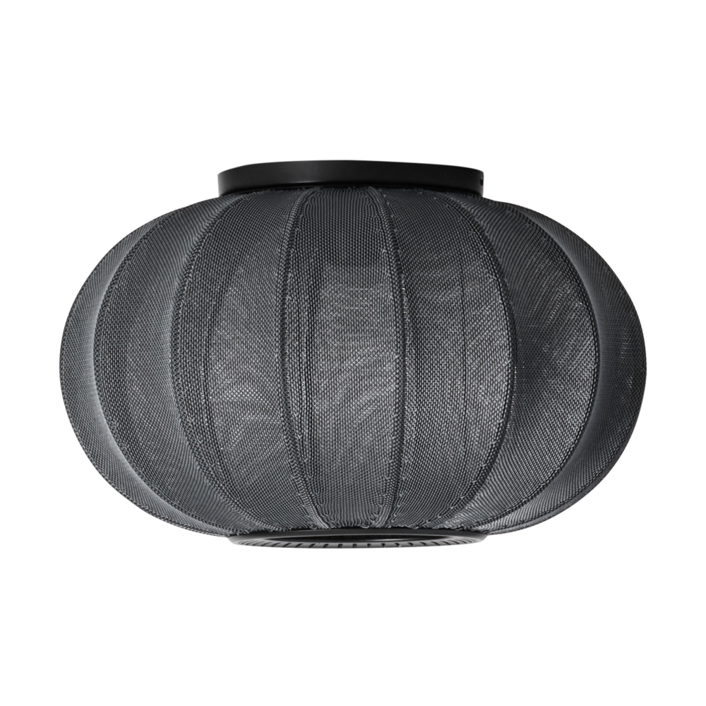 Knit-Wit 45 Oval vägg- och taklampa, Black
