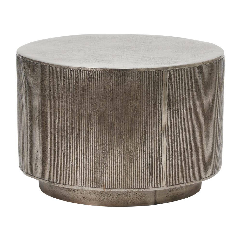 Rota soffbord 35 cm, Borstat silver