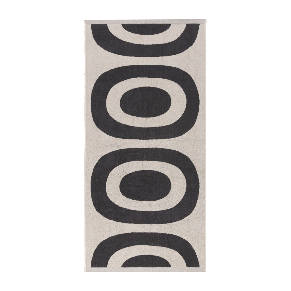 Melooni badlakan 70x150 cm, Charcoal-off white