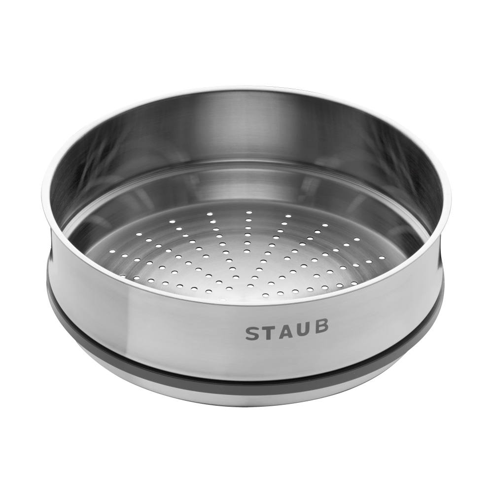 Staub ånginsats gryta Ø26 cm, Rostfritt stål