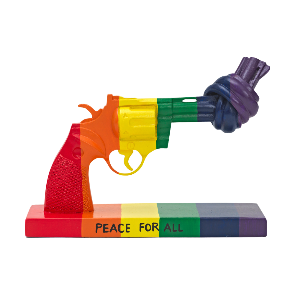 Peace for All dekoration 19 cm, Multi