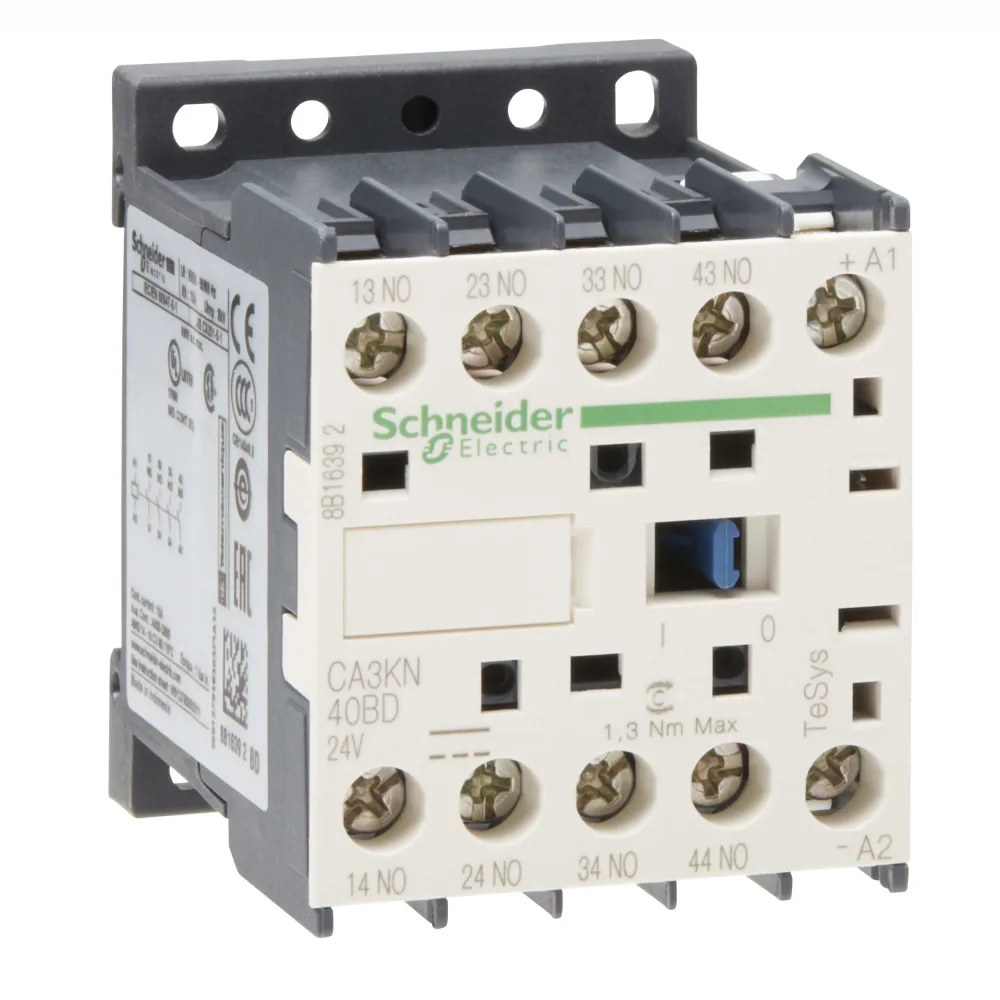 Schneider Electric CA3KN31BD3 Hjälprelä 24 V DC, 10 A 3 slutande + 1 öppnande