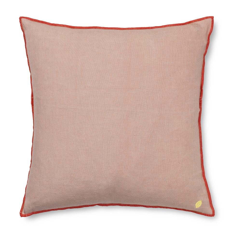 Contrast linen kudde 40x40 cm, Dusty Rose