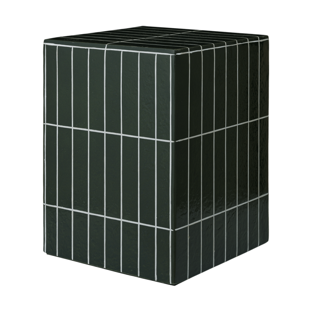 Pillar sidobord, Dark green, 32x32x42 cm