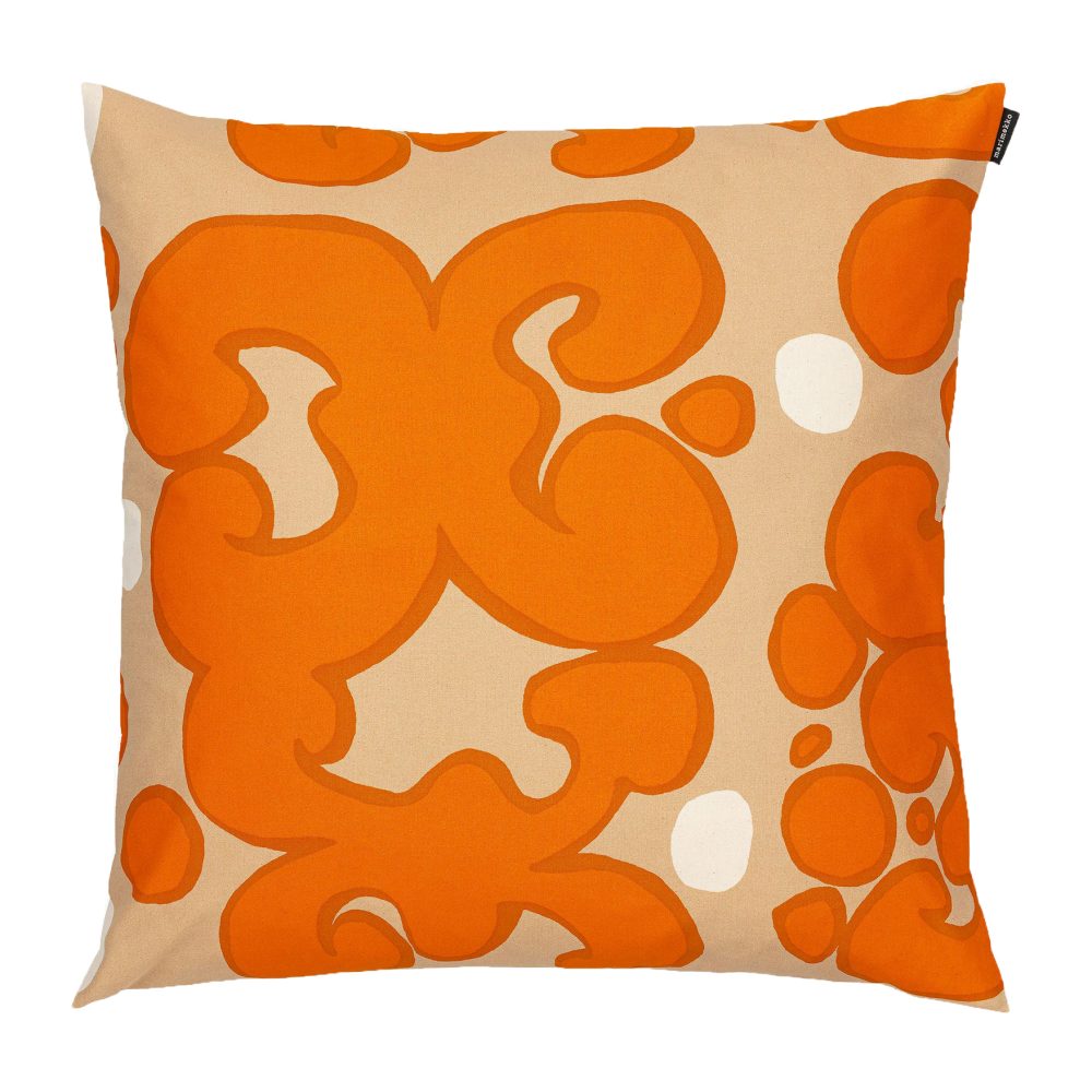 Keidas kuddfodral 50x50 cm, Beige-orange-vit