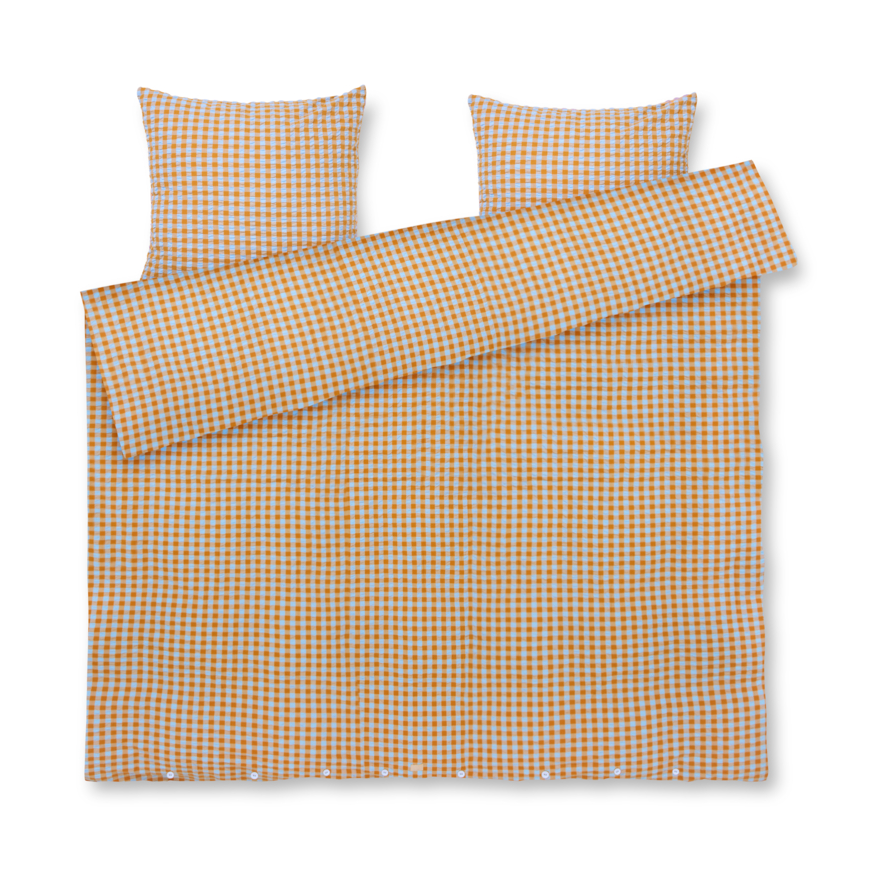 Bæk&Bølge bäddset 220x220 cm, Ljusblå-sand