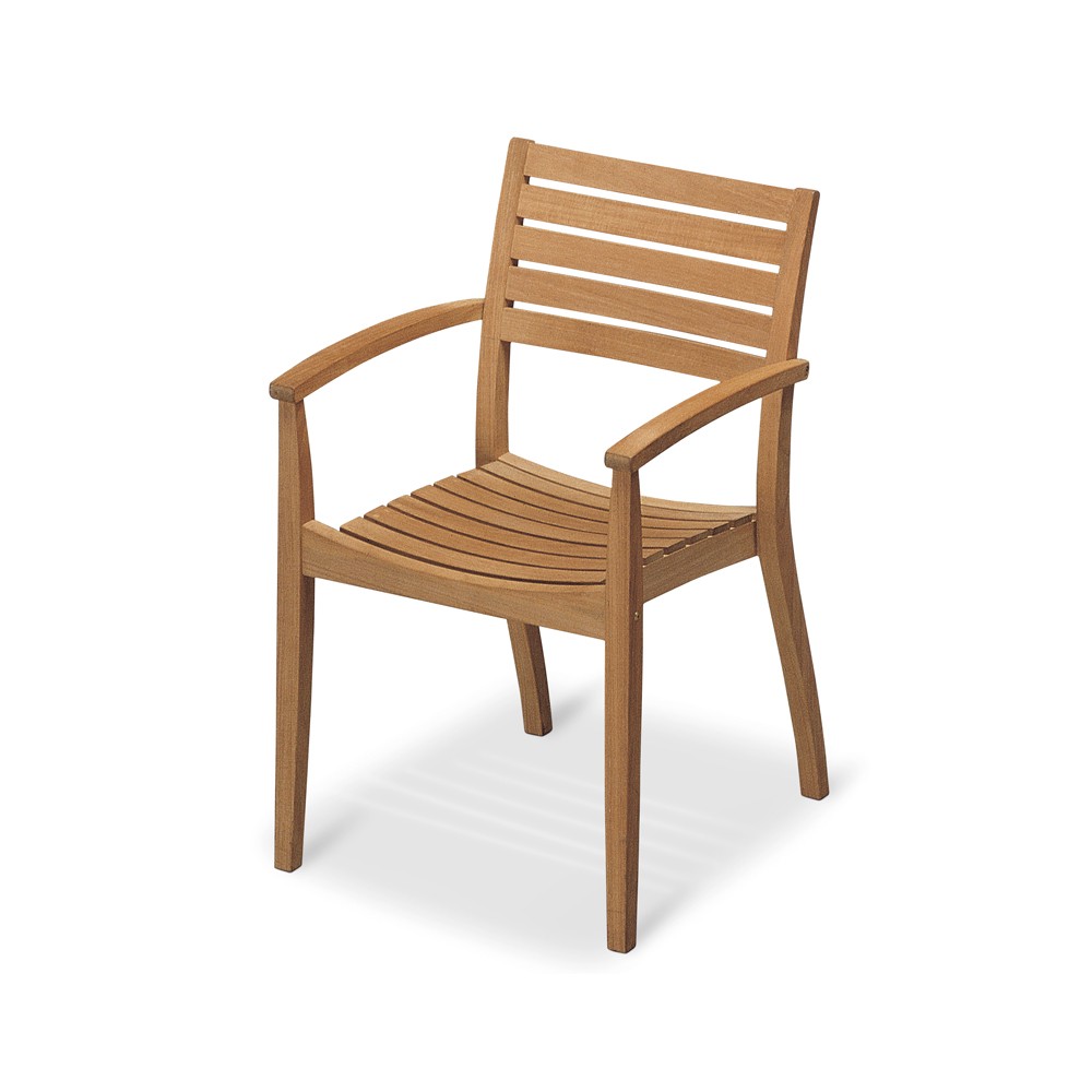 Ballare karmstol, Teak