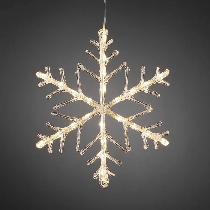 Konstsmide 4440-103 Dekorationsbelysning snöflinga, 40 cm