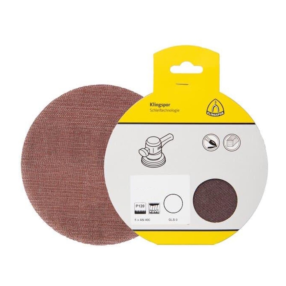 Slipnät AN 400 Kardborre Diy K180 125mm 5stx5pak Klingspor
