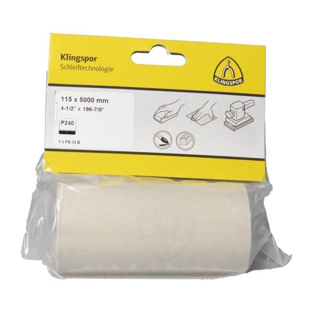 Sliprulle PS 33 B Diy K180 115mmx5m 5st Klingspor