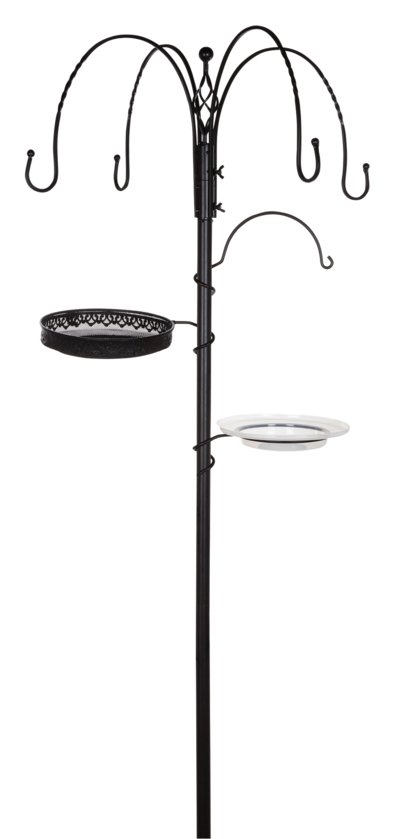 FÅGELMATARSTATION NELSON GARDEN SVART 247CM