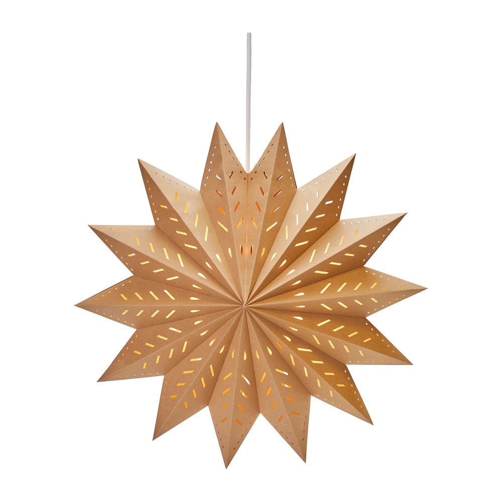 Alfa adventsstjärna brun, Brun, 50 cm