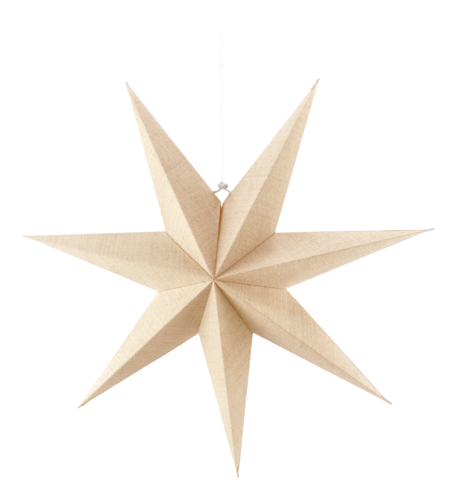 Bare adventsstjärna natur, 60 cm