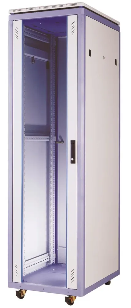 Eurolan 60F-42-88-08GY Golvskåp 2 glasdörrar 800 x 800 mm