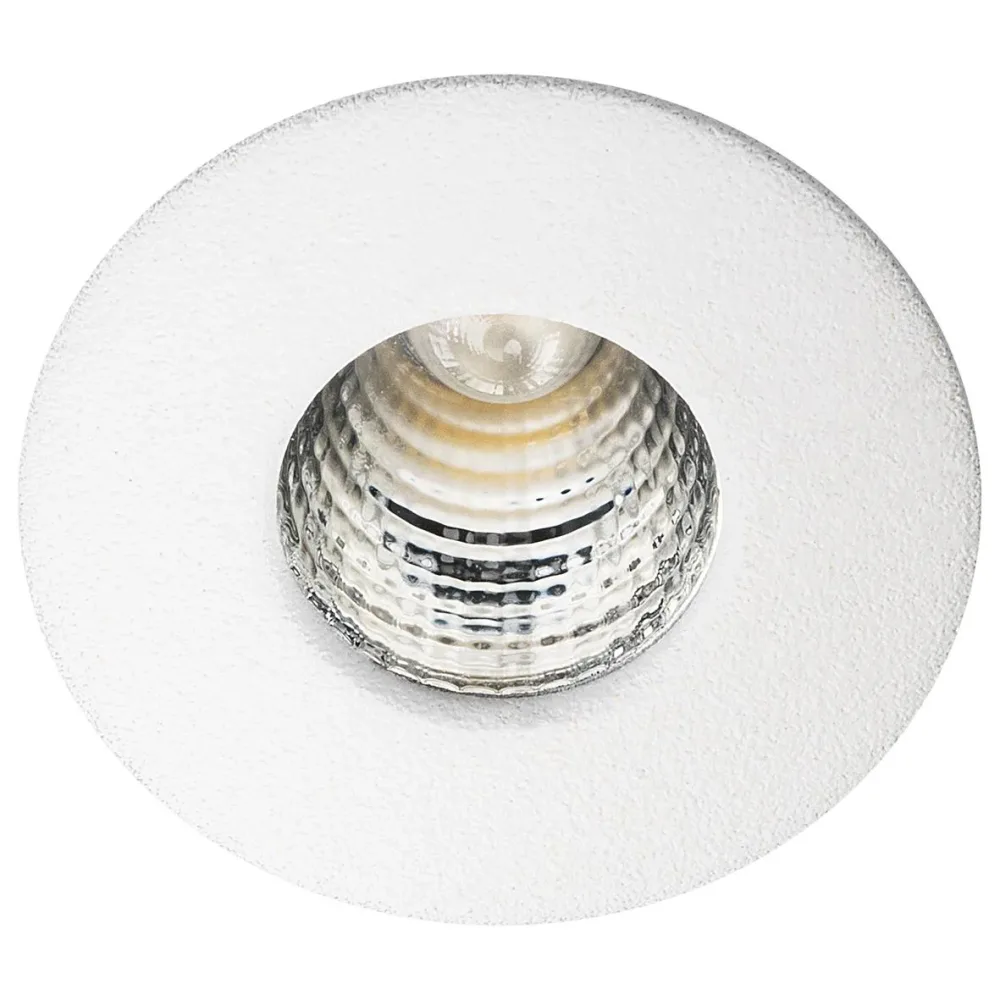 SG Armaturen Nano Downlight 1 W, smalstrålande, vit 2700 K