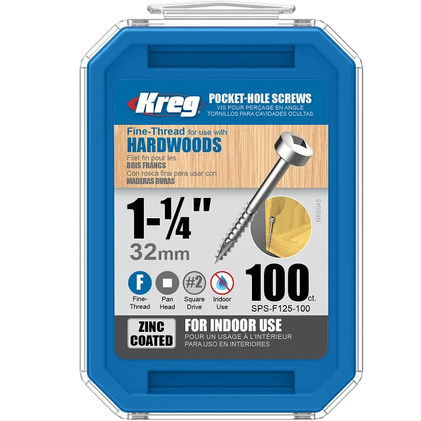 Kreg SPS-F125-100 Träskruv 32 mm 100-pack