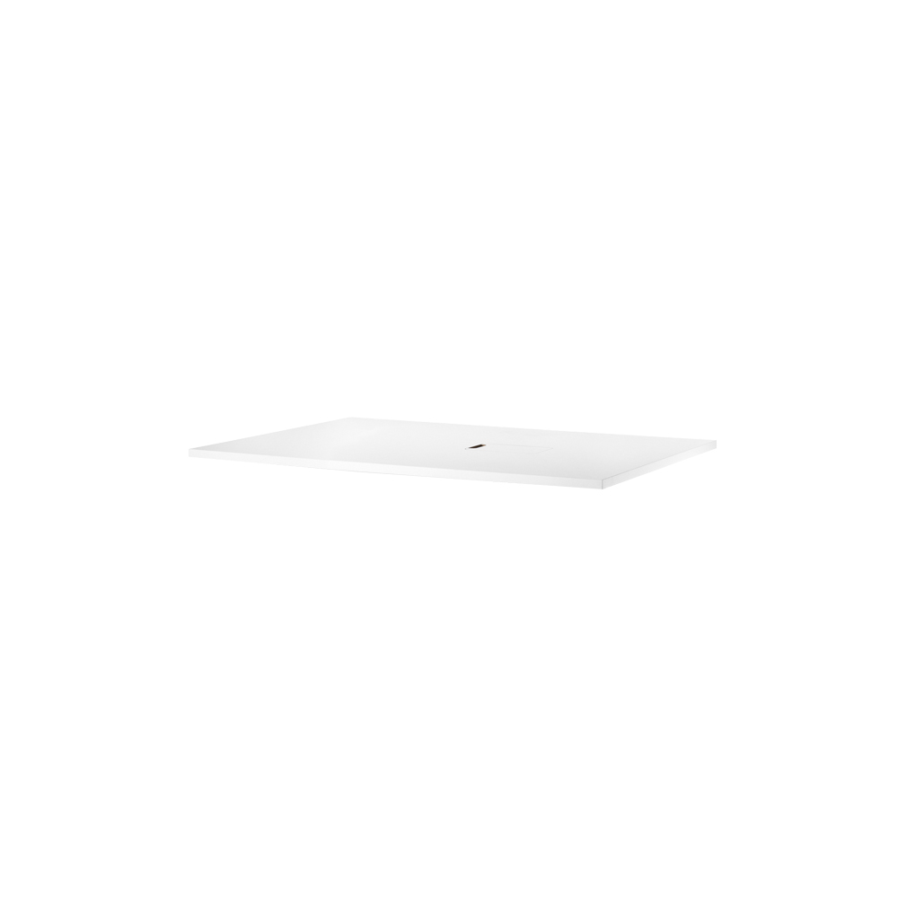 Works skrivbordsskiva, vit laminat, 120 cm