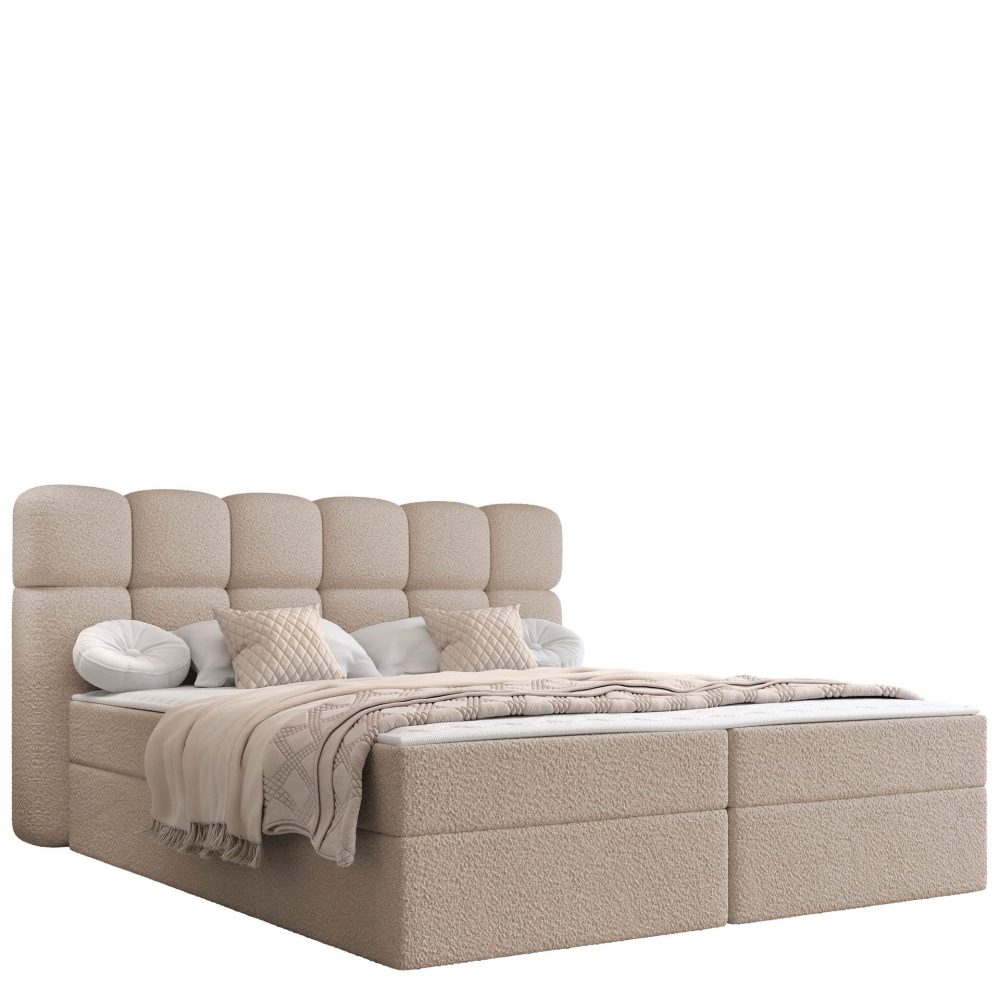 Varlen Komplett Sängpaket Kontinentalsäng med förvaring 180x200 cm Rutad