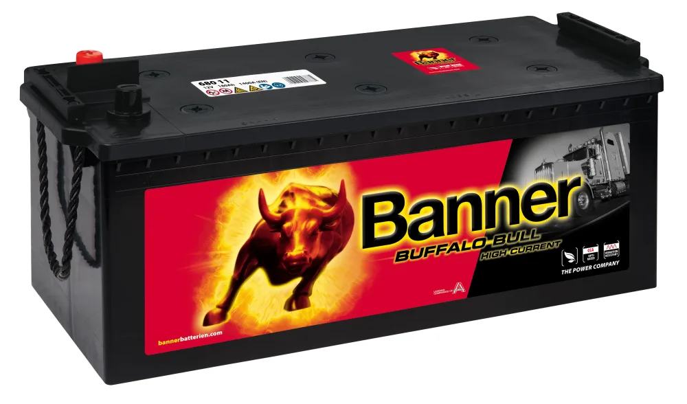 Banner Buffalo Bull 68011M Startbatteri 12V, 180 Ah