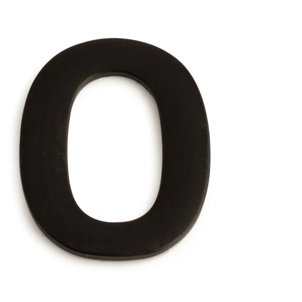 Fasadsiffra 0 Svart, 50mm Habo | Stuvbutiken